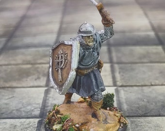 Hand Painted City Guard Miniature: Fantasy Roleplaying Character
