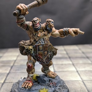 Ettin Miniature Hand-Painted – Two-Headed Giant for RPGs