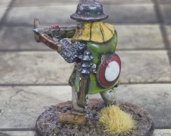 Hand Painted Dwarf Crossbowman Miniature: D&D Fantasy Tabletop RPG