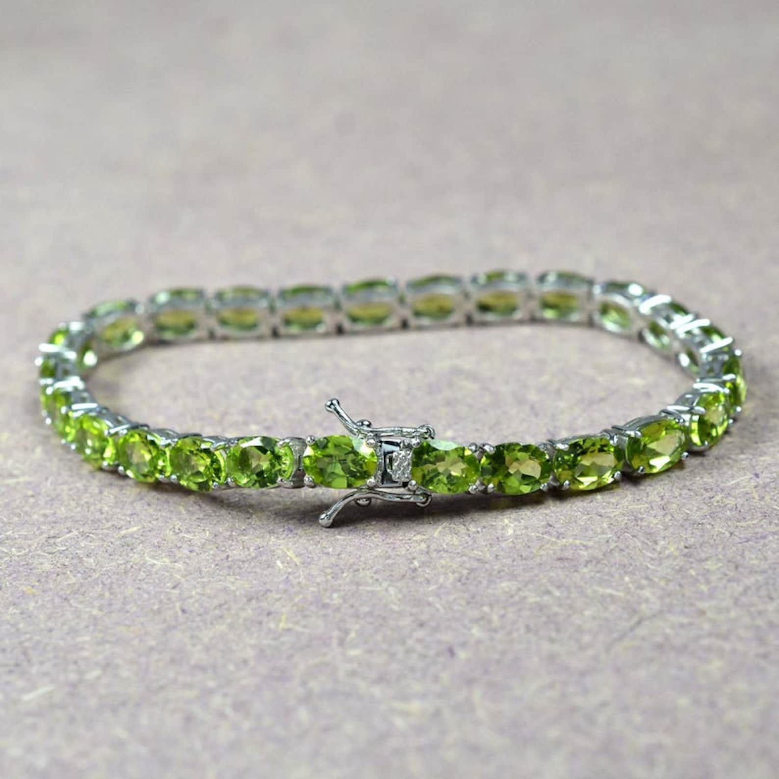 Peridot diamond bracelet Clearance