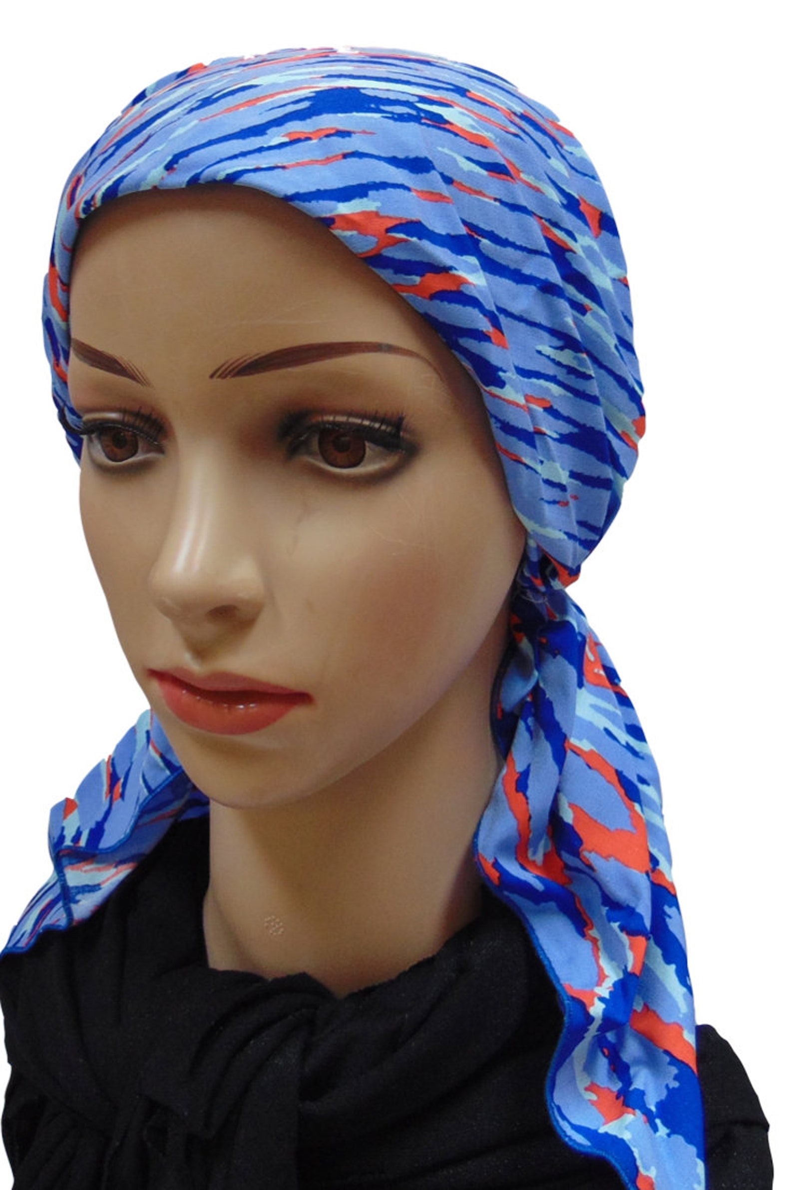 Foulard Bambou Chimio WUERKIYA - Bandana Pré-Attaché Pour Perte Cheveux, Tour De Tête 52-58 Cm