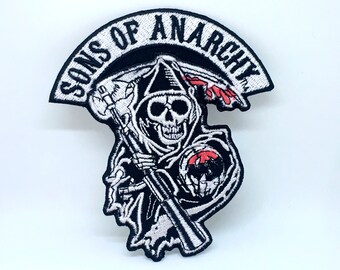# 160 Sons of Anarchy Prospect 30 x 10,5x9 cm Complete Embroidered Patch Aplication Eccuson Hot Rod. 
