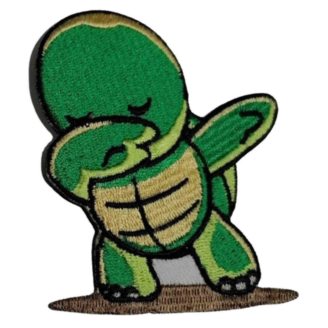 Turtle Dancing Embroidered Patches Sew on Iron on Biker Nature - Etsy