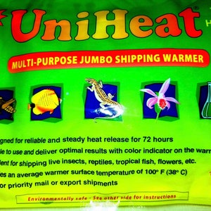 HEAT PACK for Shipping Plants - Uniheat 72+ Hour