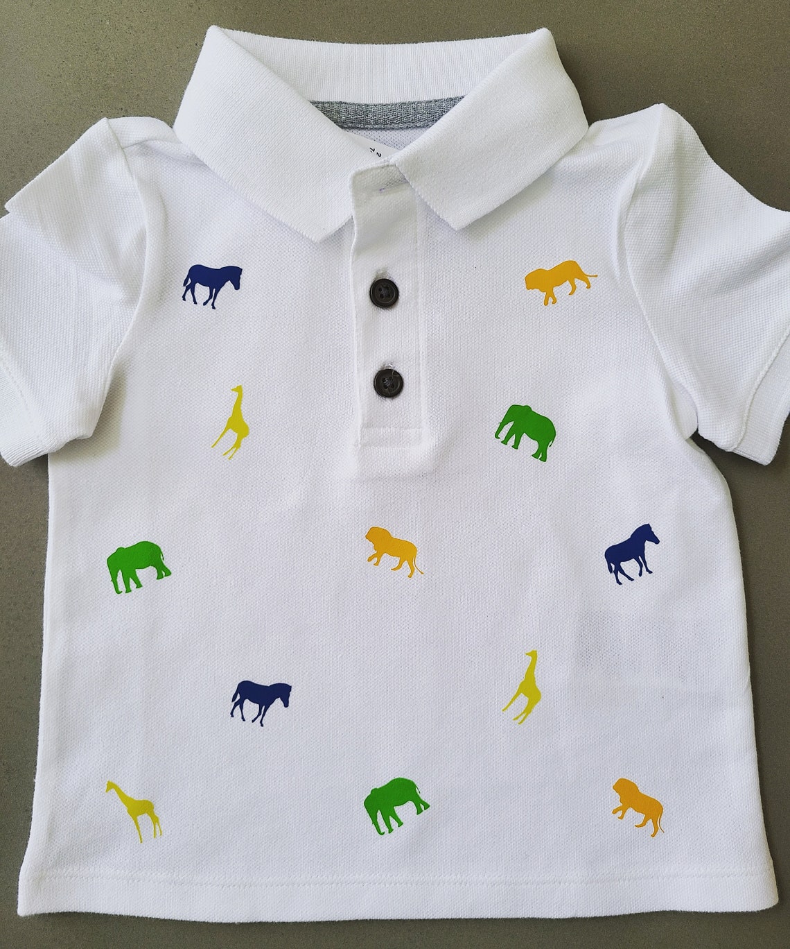 Wild One Animal Shirt, Polo Shirt, Toddler Golf Shirt, Custom Polo