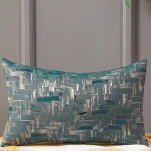 Coussin et coussin intérieur rectangulaires verts incl.