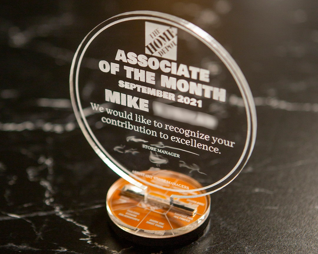 Home Depot Associate of the Month Award - Etsy