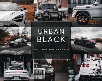 Urban Black Car Lightroom Preset Pack (Escritorio + Móvil)