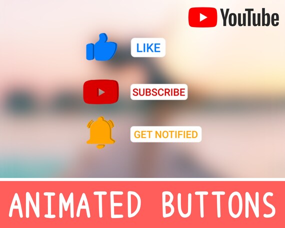 Like Subscribe and Bell Button Animation Youtube Video - Etsy Like Subscribe and Bell Button Animation Youtube Video - Etsy