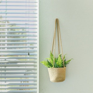 Woven Hanging Pot Basket | Fits 5 to 7 in Pots |