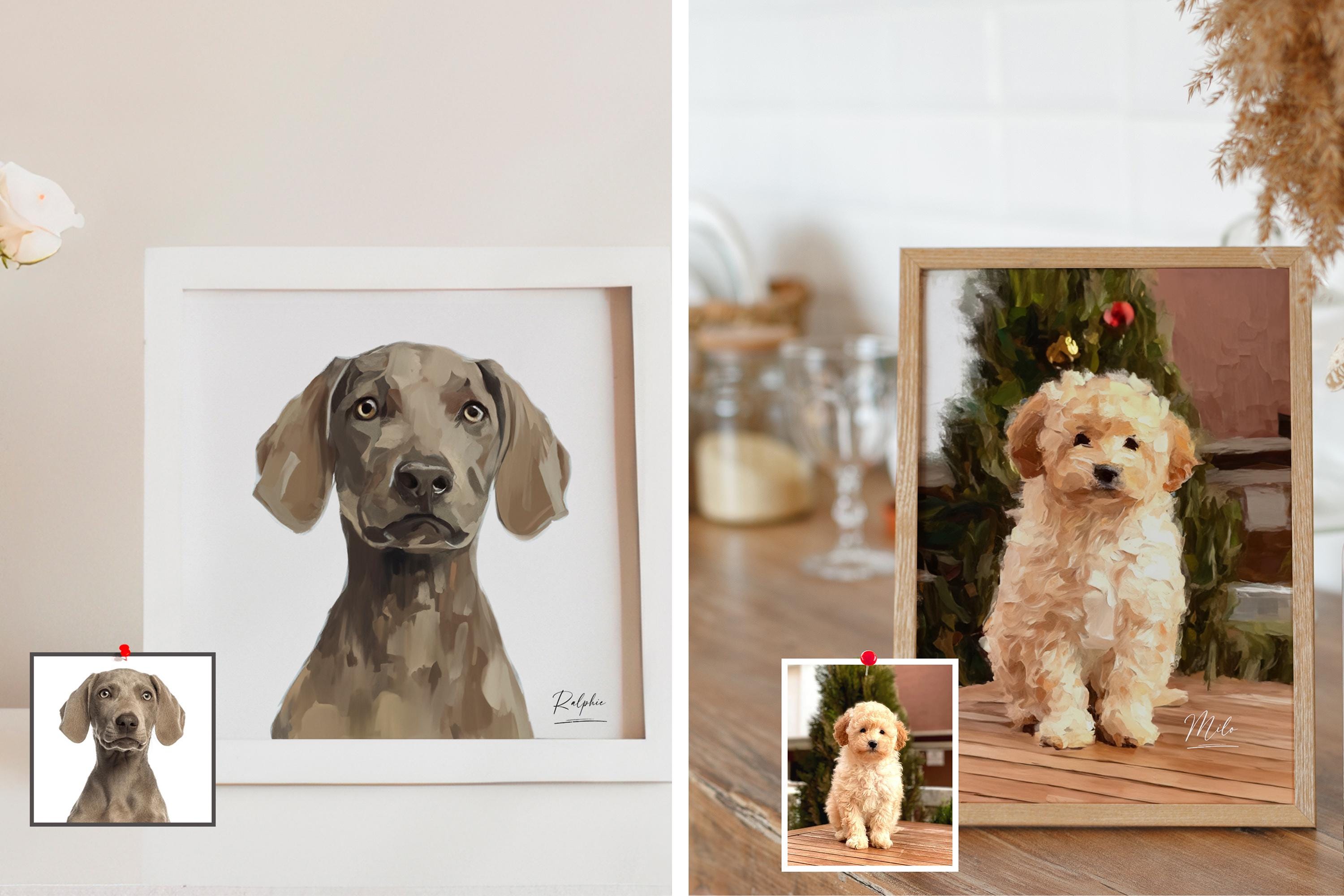 Personalized Pet Portrait: Custom Watercolor Dog or Cat Art - Etsy