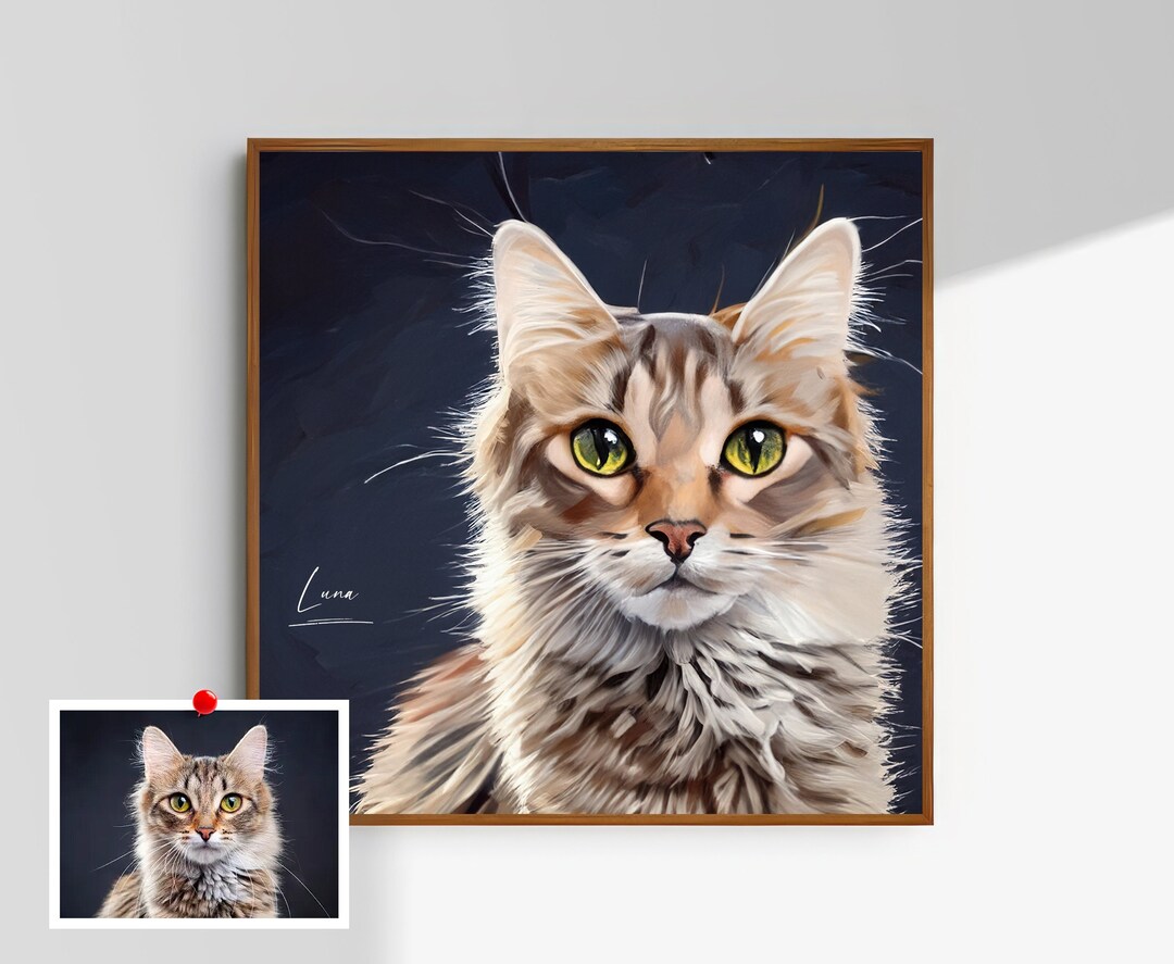 Personalized Pet Portrait: Custom Watercolor Dog or Cat Art - Etsy