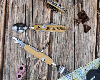 Camping cutlery summit tool multifunction | mountains | Hiking | Gift idea | Birthday gift | Gift set | Kitchen | Personalized
