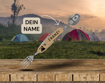 Zelten Campingbesteck Multifunktions | Berge | Wandern | Geschenkidee | Geburtstagsgeschenk | Geschenkset | Ausrüstung | Küche