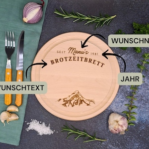 Mountain snack board | Cutting board | Engraved gift idea | Birthday gift for mountain lover, mountain lover, hiker, summit, Christmas present