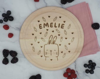 Personalized snack board for children | Animal motif with name | Gift for children | Cutting board | Gift idea | Birthday gift