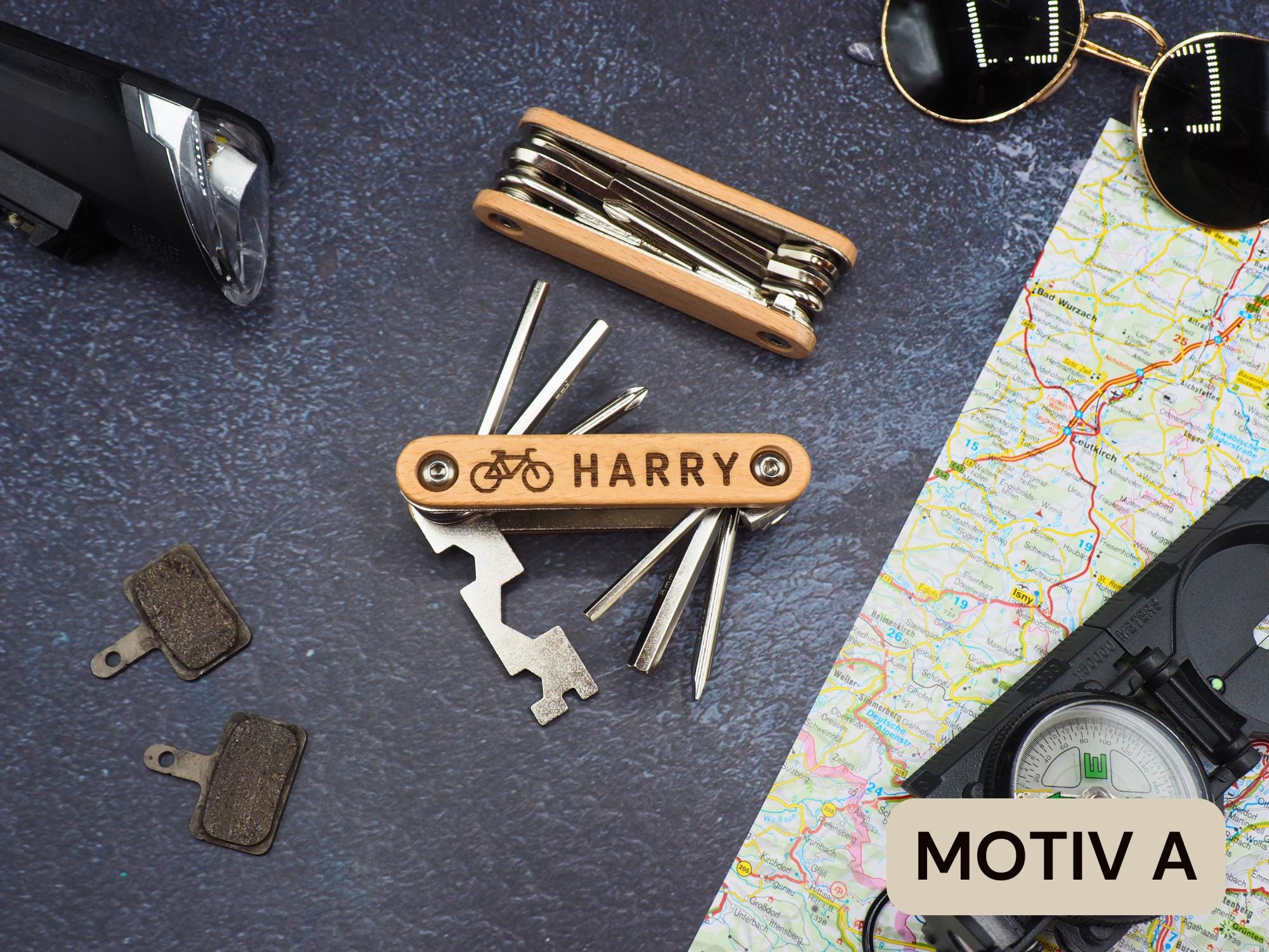 Bicycle multi-tool | Hiking | Gift idea | Birthday present | Cycling | Equipment | Men's Father's Day gift