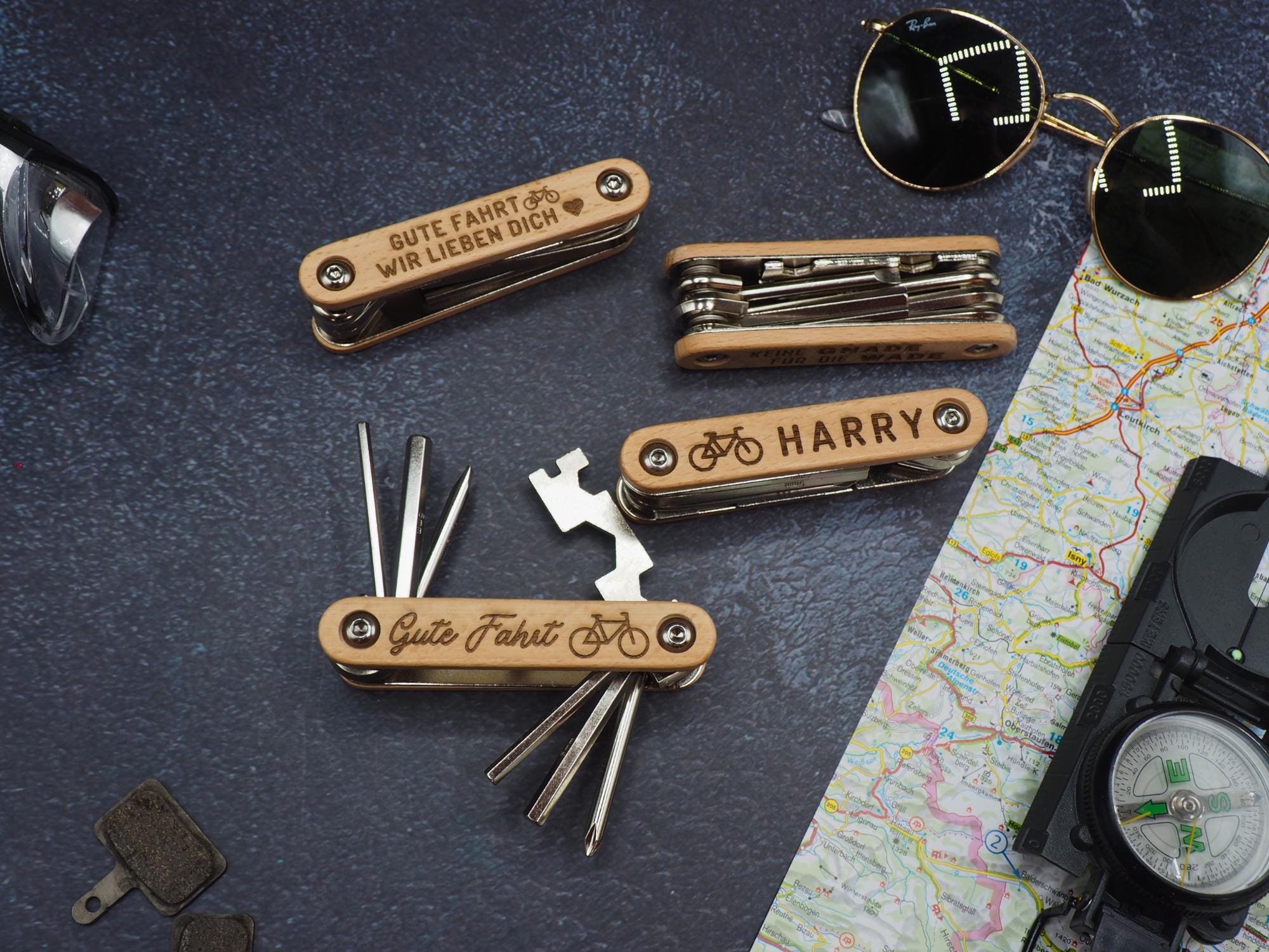 Bicycle multi-tool | Hiking | Gift idea | Birthday present | Cycling | Equipment | Men's Father's Day gift
