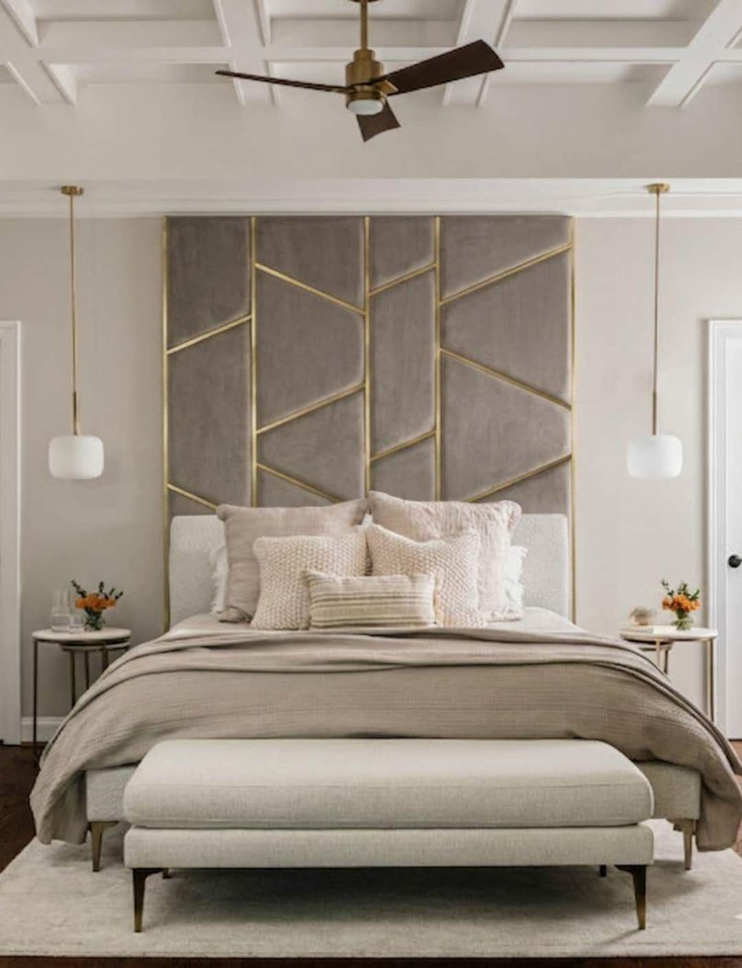Bespoke Upholstered Headboards Wall Panels/ Bedframe by Request/ Modern ...