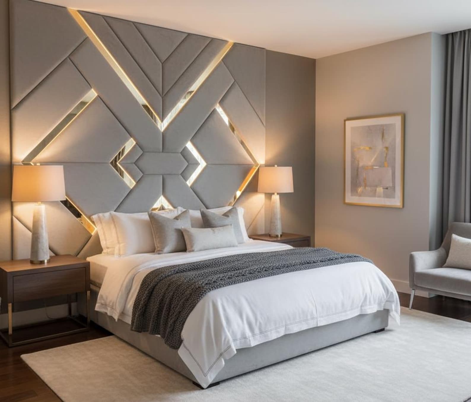 Personalized/custom Upholstered King Size Headboards Bedroom Luxury ...