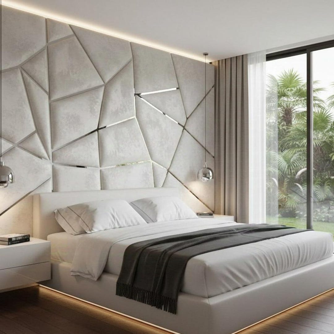Personalized/custom Upholstered Queen Size Headboards Bedroom Luxury ...