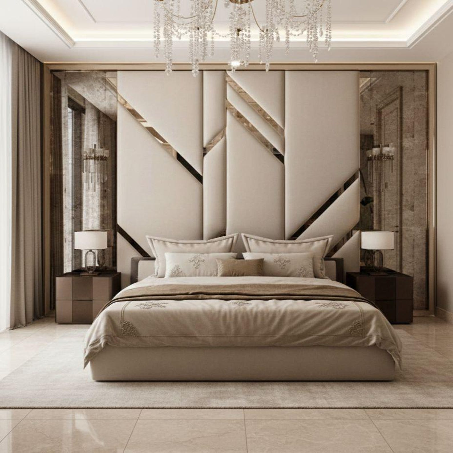 Bespoke Upholstered Headboards Wall Panels/ Bedframe by Request/ Modern ...