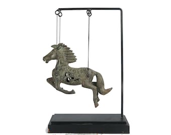 Bronzer Hanging Horse Figure Sculpture, Flying Horse, Pegasus, Bronze Horse, Horse Ornament, Miniature, Home Decor, Christmas Gift