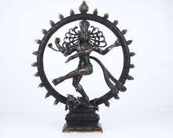 Lord Shiva Nataraja, Antique Bronze Sculpture, Handmade, Hand Carved, Home Decor, Room Decor, Gifts