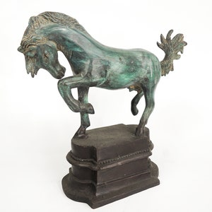 Vintage bronzen standbeeld paard, ornament paard geschenken, cadeaus voor hem, cadeaus voor haar, decor vakantie, Valentijnsdagcadeau, verjaardagscadeau