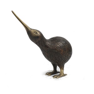 Kiwi Bird Bronze Statue, Kiwi Bird Figure, Bird Statue, Kiwi Miniature, Kiwi Ornament, Housewarming, Home Decor, Office Decor, Gifts Idea
