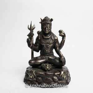 Miniature Lord Shiva Sculpture, Bronze Shiva, Lord Shiva, Bronze Statue, Bronze Decor, Home Decor, Gifts Idea