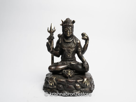 Small Shiv Miniature Lord Shiva Sculpture Bronze Shiva Lord Shiva | Etsy