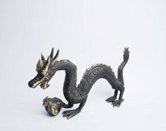Bronze Dragon Sculpture - Figure - Handmade - Statue - Sculpture - 6.2" Inch / 15.7 Centimeter