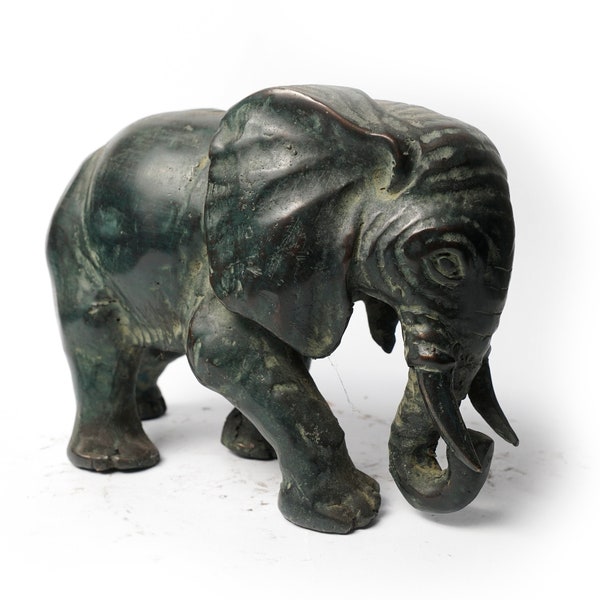 Bronze Elephant Sculpture, Animal Lover, African , Bronze Sculpture, Animal Sculpture, Bronze Decor, Miniature, Housewarming, Gifts