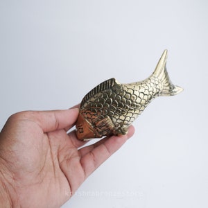 Bronze Small Fish Sculpture Bronze Statue 3.2 Inch / 8.1 Centimeter image 9