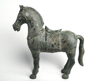Bronze Horse Sculpture, Horse Figure, Animal, Bronze Animal, Horse Lover, Handmade, Hand Carved, Ornament, Home Decor, Room Decor, Gifts