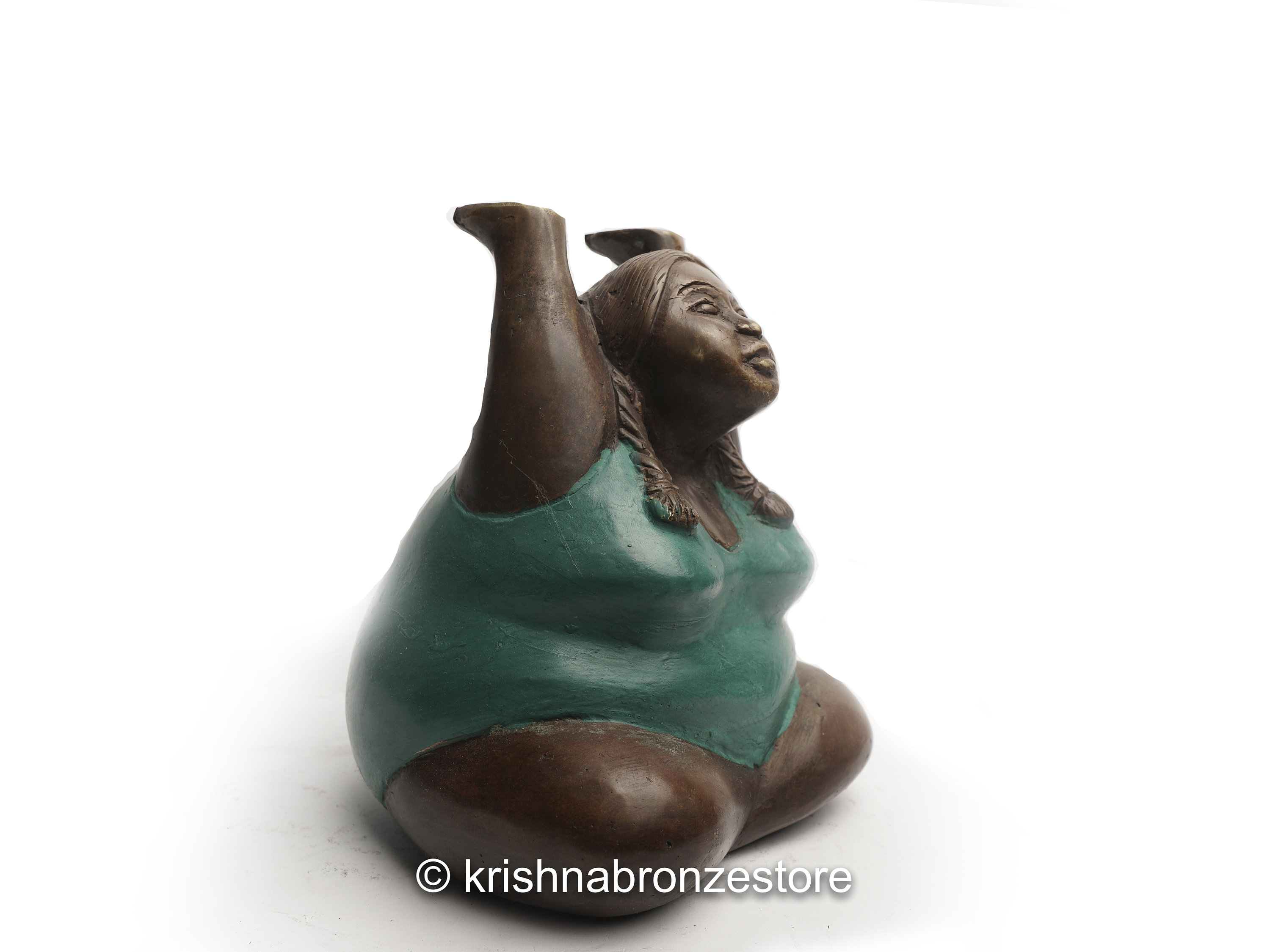 Fat Sexy Woman Statue, Figure, Fat Woman Yoga, Starching, Exercise