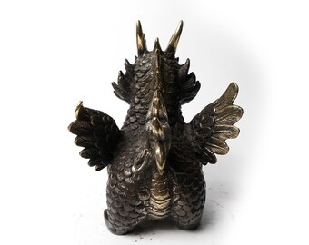 ブロンズドラゴンフィギュア彫刻、中国のドラゴン、ドラゴン愛好家