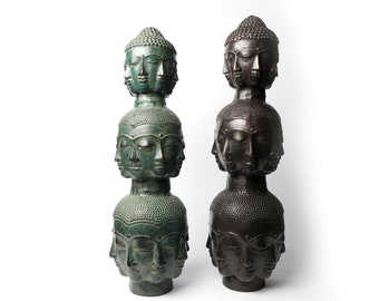 Bronze Buddha Head Sculpture, Buddha Figure, Head Bronze, Buddha Brass, Buddhist, Buddha Ornament, Buddha Decor, Gift For Him, Gift For Mom