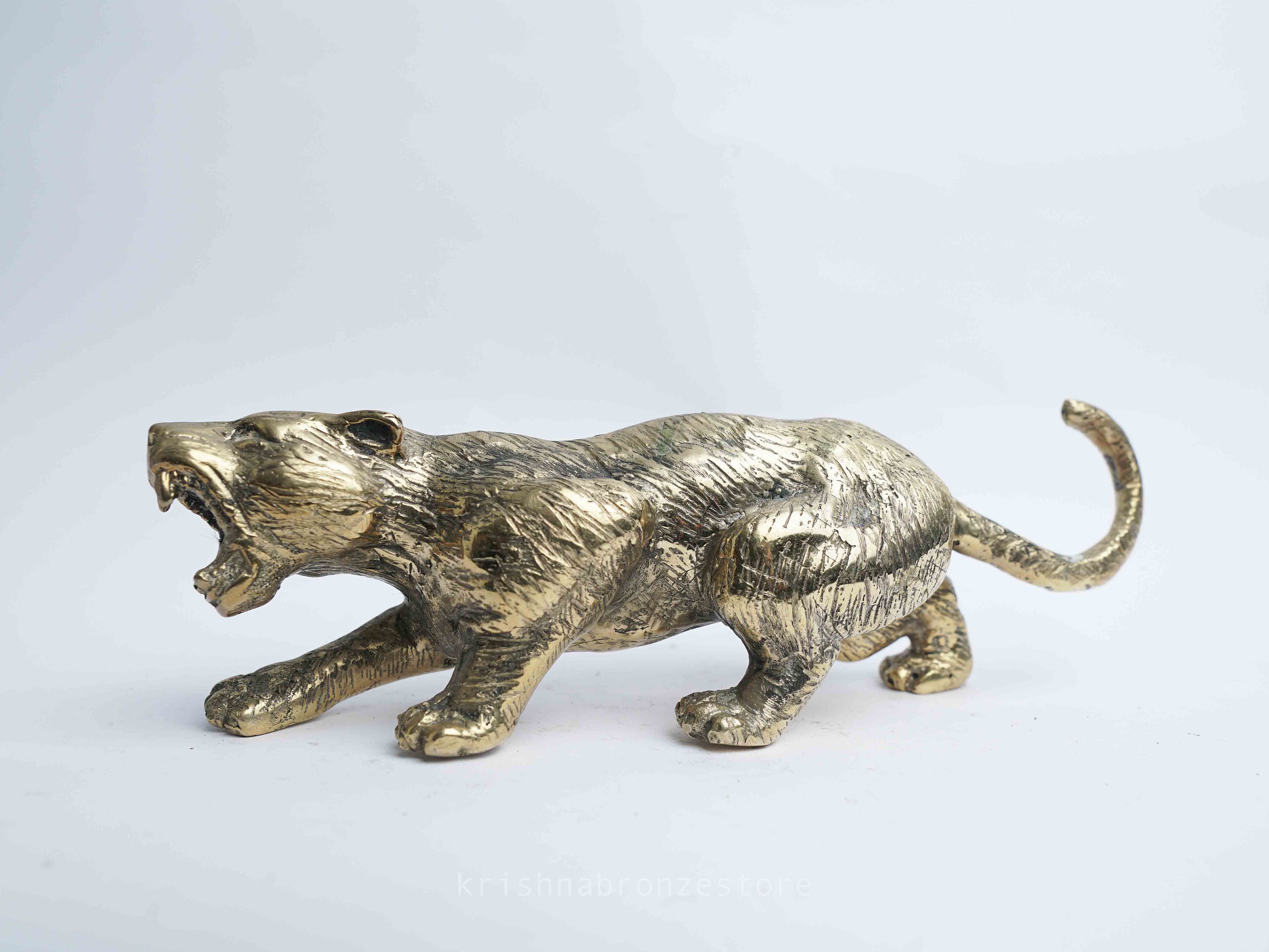 Bronze Tiger Figure Sculpture, Bronze Tiger, Bronze Sculpture, Animal