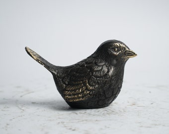 Little Birdie Bronze Sculpture, Bird Statue, Bird Lover, Bird Ornament, Miniature, Housewarming, Handmade, Handicrafts, Christmas Gift