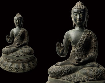 Large Buddha Statue, Buddha Figurine, Sculpture Brass Art, Meditation, Spiritual, Outdoor Decor, Handmade, Birthday, Bronze Sculpture, Gifts