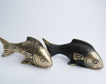 Bronze Small Fish Sculpture - Bronze Statue - 3.2" Inch / 8.1 Centimeter