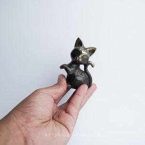 Bronze Cat, Bronze Statue, Kitty Cat Sculpture - Animal - Bronze Statue - 3.2&quot; Inch / 8.3 Centimeter
