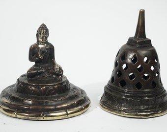 Borobudur Buddha Head Statue , Torso Statue, decoration buddha sculpture, Home Decor, Bronze Gifts, Handmade Sculpture, Buddha Decor