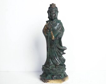 Goddess 7.8" inch - 20 Cm, Kwan Im, Guan Yin, statue, goddess, Bodhisattva, mercy, compassion, Buddhism, Chinese deity, spiritual, sacred