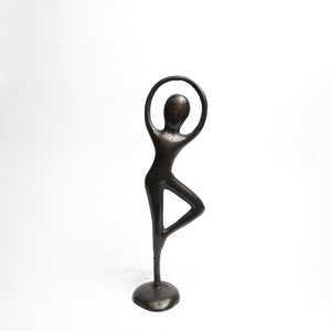 Bronze Abstract Figure Sculpture, Ballerina, Dancing Sculpture, Ballet Figure, Bronze Sculpture, Brass Decor, Home Decor