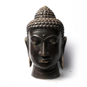 Buddha Head, Buddha bronze, Buddha Figurine, Bronze Statue, Buddha Brass, Buddhist, Buddhism, Handmade, Buddha Decor, Gifts