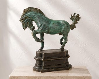 Vintage Bronze Horse Statue, Horse Gifts Ornament, Gifts for him, gifts for her, Holiday Decor, Valentines day Gift, birthday gift