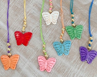 Butterfly Car Charm: Adjustable Rear View Mirror Ornament